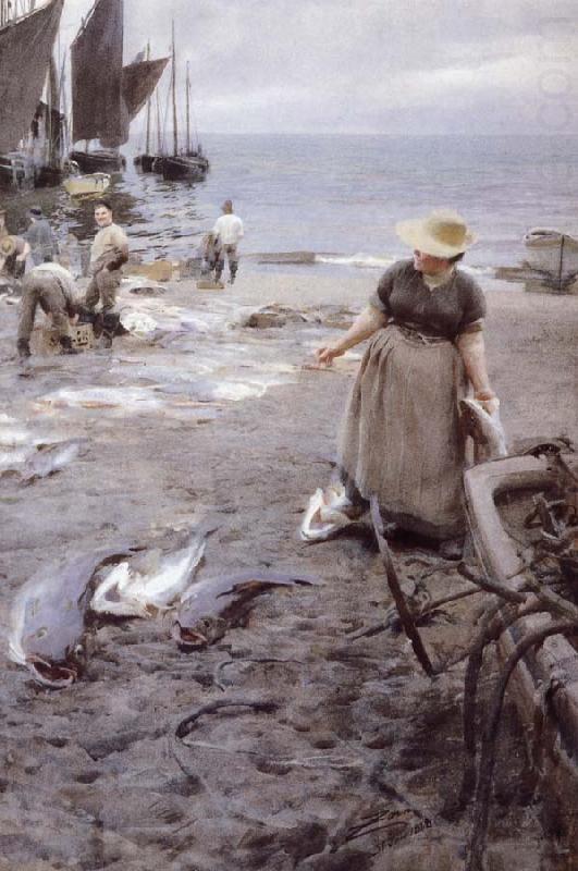 Anders Zorn Fiskmarknad i St Ives china oil painting image